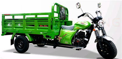 Vihreä kolmipyöräinen rahtimoottoripyörän 150cc auto kuormaaja
